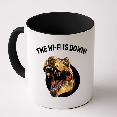 The Wifi Is Down Funny T-rex Mug