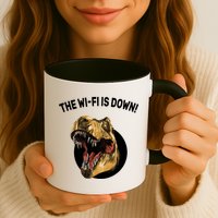 The Wifi Is Down Funny T-rex Mug