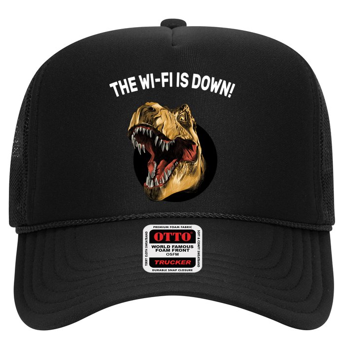 The Wifi Is Down Funny T-rex Hat