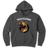 The Wifi Is Down Funny T-rex Hoodie