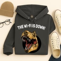 The Wifi Is Down Funny T-rex Hoodie
