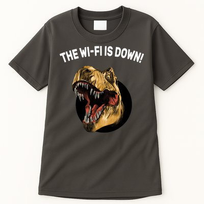 The Wifi Is Down Funny T-rex Tall T-Shirt