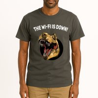 The Wifi Is Down Funny T-rex Tall T-Shirt