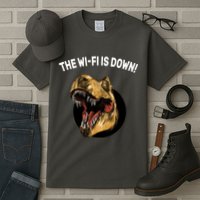 The Wifi Is Down Funny T-rex Tall T-Shirt