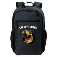 The Wifi Is Down Funny T-rex Backpack
