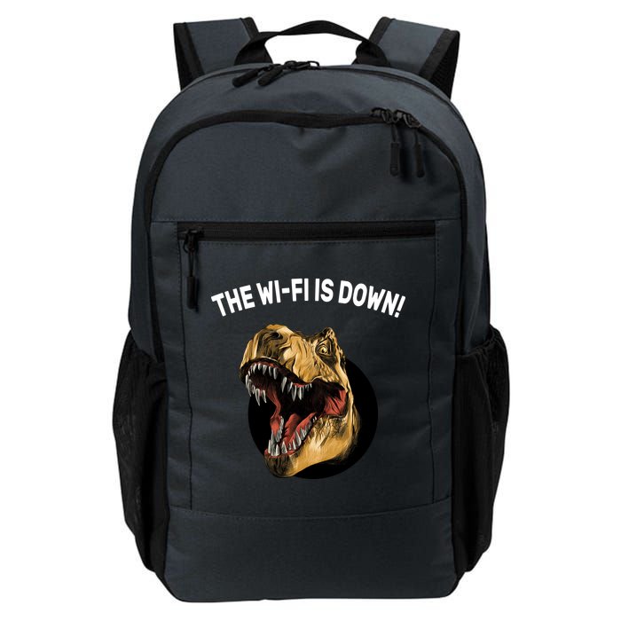 The Wifi Is Down Funny T-rex Backpack
