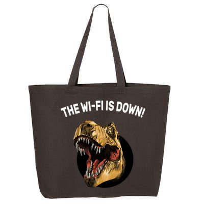 The Wifi Is Down Funny T-rex 25L Jumbo Tote