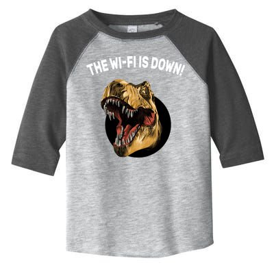 The Wifi Is Down Funny T-rex Toddler Fine Jersey T-Shirt