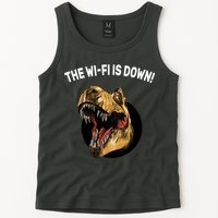 The Wifi Is Down Funny T-rex Tank Top
