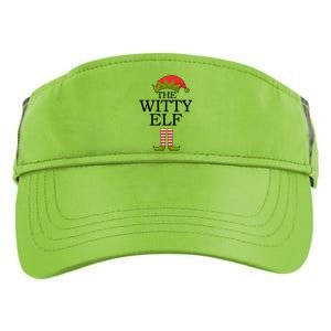 The Witty Elf Matching Christmas Adult Drive Performance Visor