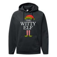 The Witty Elf Matching Christmas Performance Fleece Hoodie