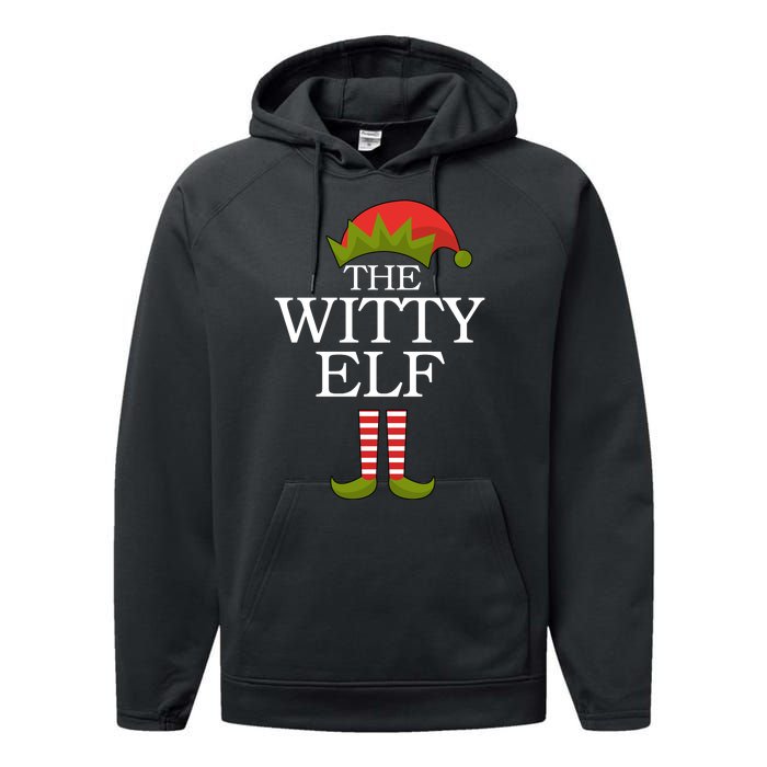 The Witty Elf Matching Christmas Performance Fleece Hoodie