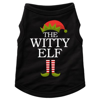 The Witty Elf Matching Christmas Doggie Tank