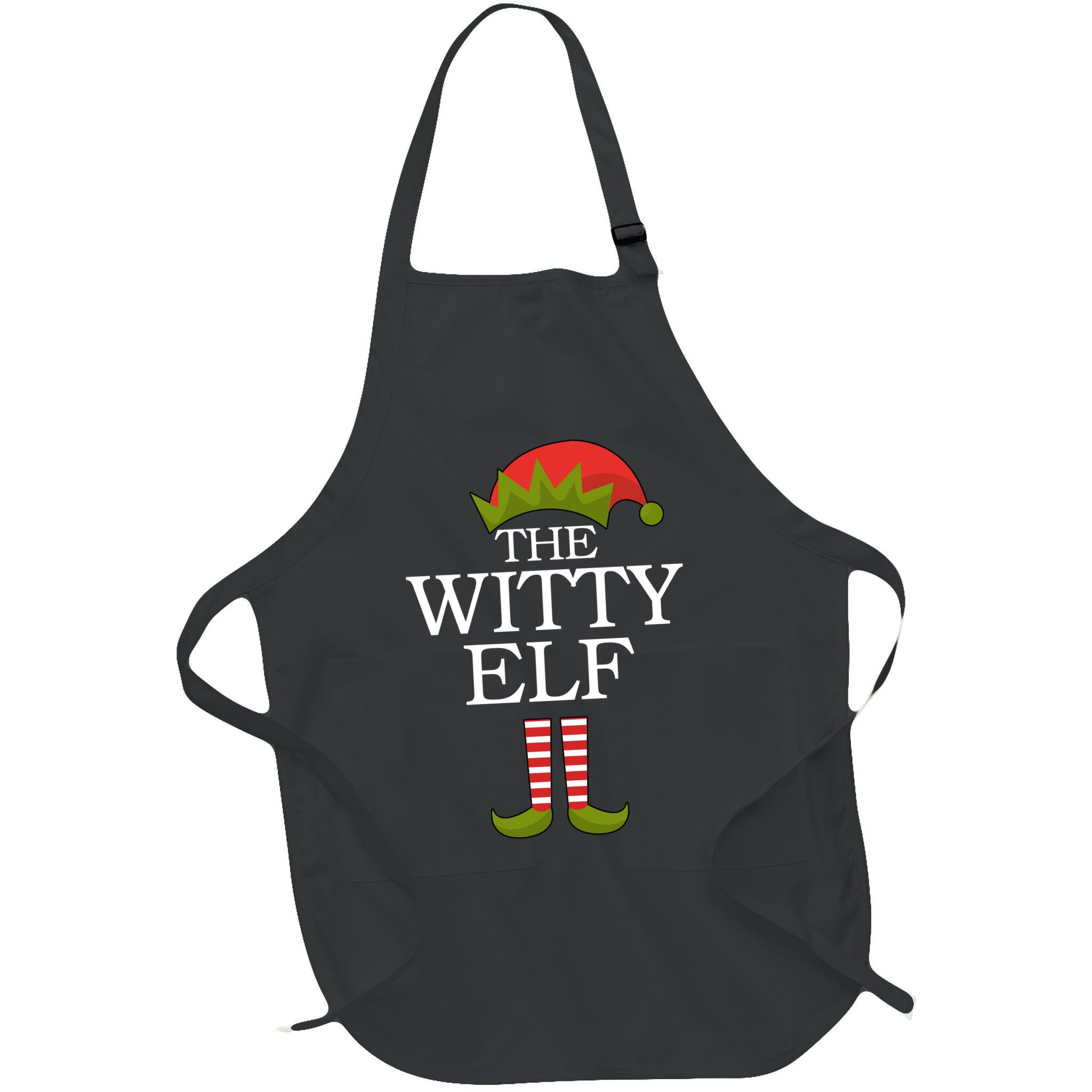The Witty Elf Matching Christmas Apron