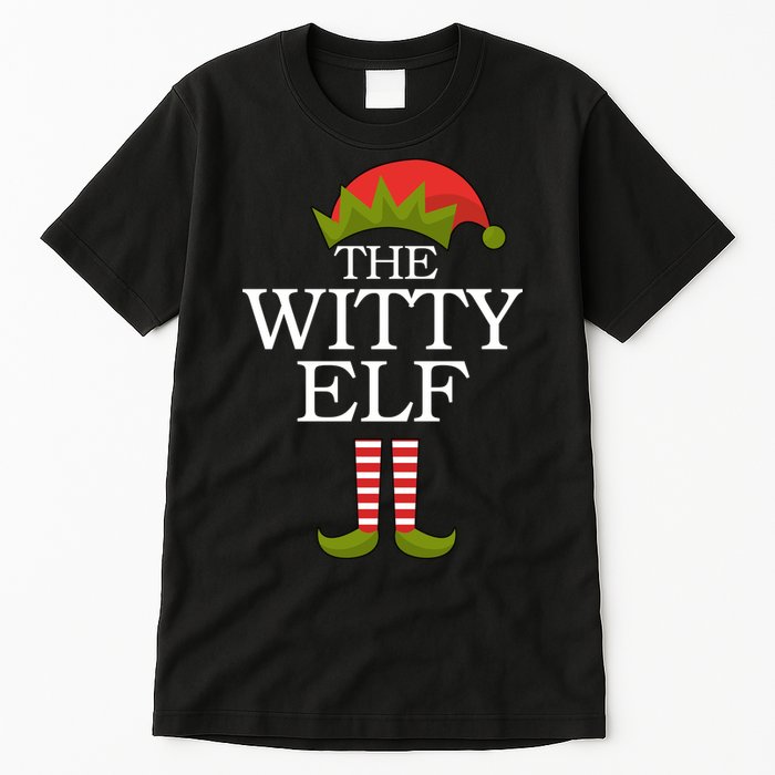 The Witty Elf Matching Christmas Tall T-Shirt