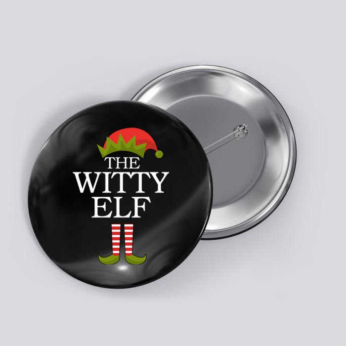 The Witty Elf Matching Christmas Button