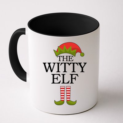 The Witty Elf Matching Christmas Mug