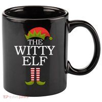 The Witty Elf Matching Christmas 11oz C Handle Ceramic Mug