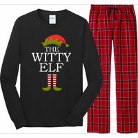 The Witty Elf Matching Christmas Long Sleeve Pajama Set