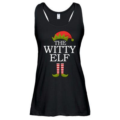 The Witty Elf Matching Christmas Ladies Essential Flowy Tank