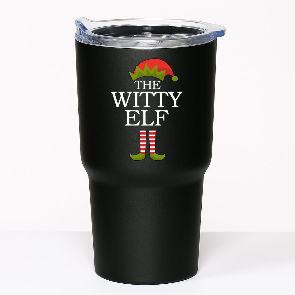 The Witty Elf Matching Christmas Tumbler