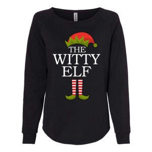 The Witty Elf Matching Christmas Womens California Wash Sweatshirt