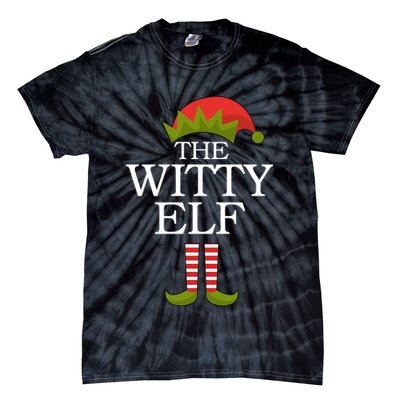 The Witty Elf Matching Christmas Tie-Dye T-Shirt