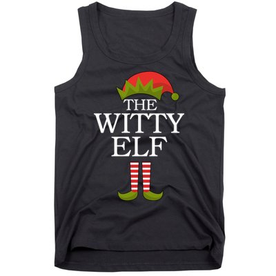 The Witty Elf Matching Christmas Tank Top