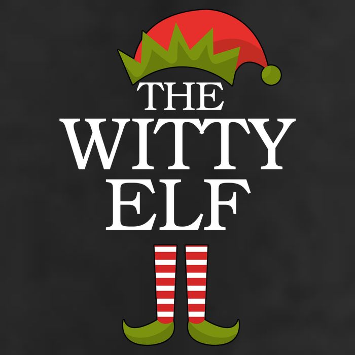 The Witty Elf Matching Christmas Golf Towel