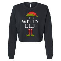 The Witty Elf Matching Christmas Cropped Pullover Crew