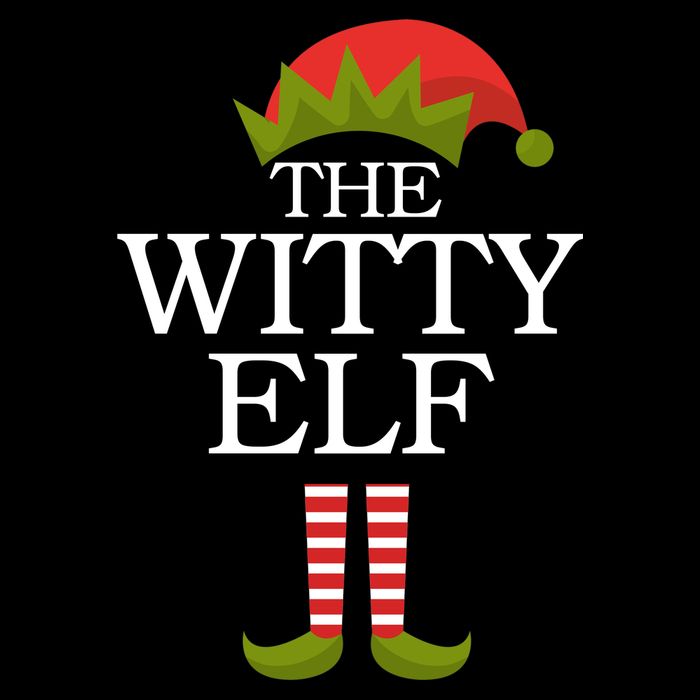 The Witty Elf Matching Christmas Women's V-Neck T-Shirt