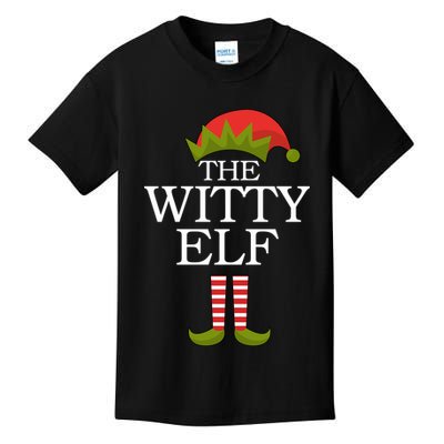 The Witty Elf Matching Christmas Kids T-Shirt