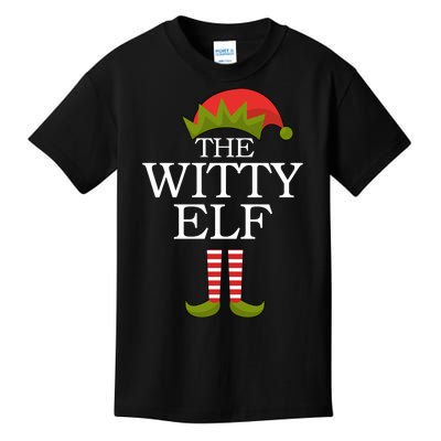 The Witty Elf Matching Christmas Kids T-Shirt