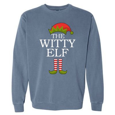 The Witty Elf Matching Christmas Garment-Dyed Sweatshirt