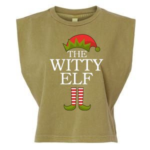 The Witty Elf Matching Christmas Garment-Dyed Women's Muscle Tee