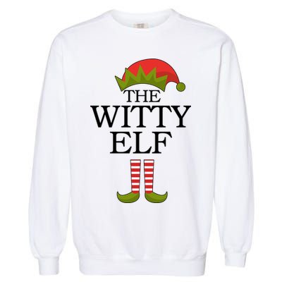 The Witty Elf Matching Christmas Garment-Dyed Sweatshirt