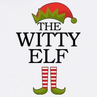 The Witty Elf Matching Christmas Garment-Dyed Sweatshirt