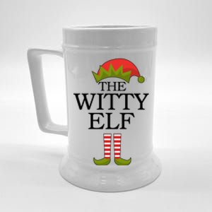 The Witty Elf Matching Christmas Beer Stein