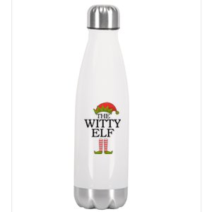 The Witty Elf Matching Christmas Stainless Steel Insulated Water Bottle