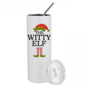 The Witty Elf Matching Christmas Stainless Steel Tumbler