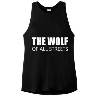 The Wolf of All Streets Ladies PosiCharge Tri-Blend Wicking Tank