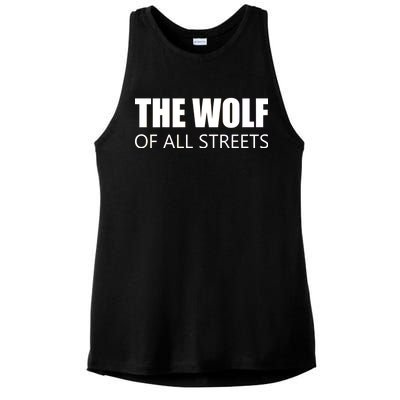 The Wolf of All Streets Ladies PosiCharge Tri-Blend Wicking Tank