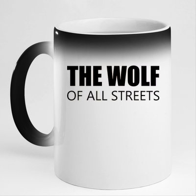 The Wolf of All Streets 11oz Black Color Changing Mug