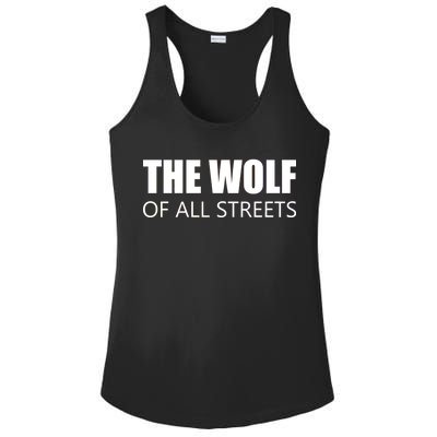 The Wolf of All Streets Ladies PosiCharge Competitor Racerback Tank