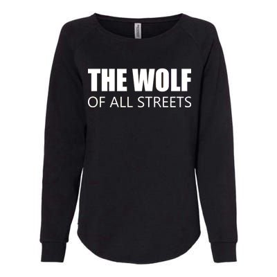 The Wolf of All Streets Womens California Wash Sweatshirt