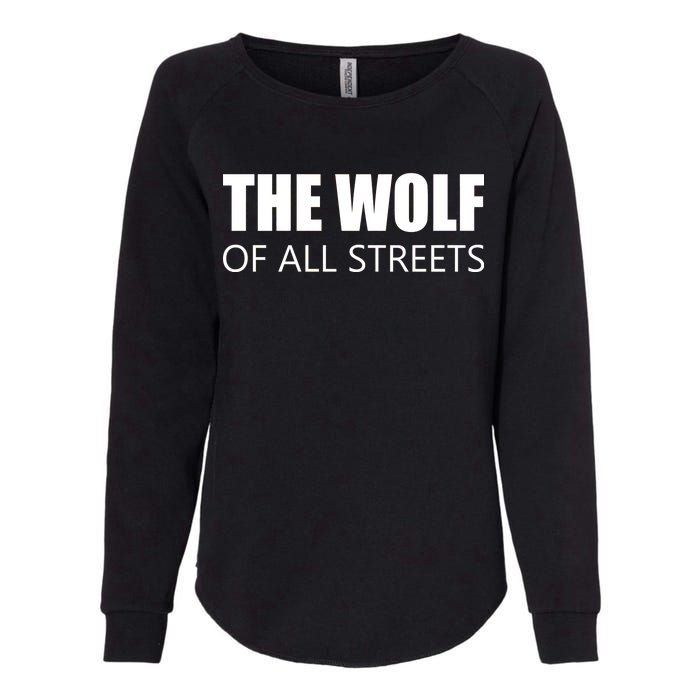 The Wolf of All Streets Womens California Wash Sweatshirt