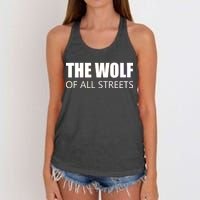 The Wolf of All Streets Women's Knotted Racerback Tank