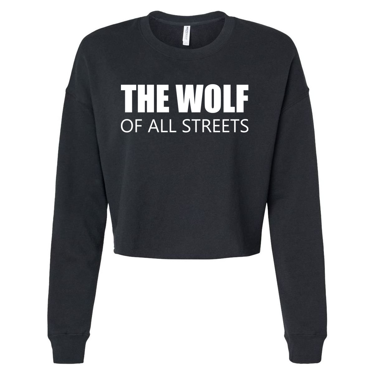 The Wolf of All Streets Cropped Pullover Crew