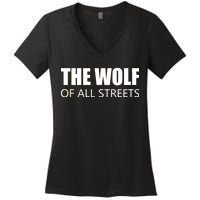 The Wolf of All Streets Women's V-Neck T-Shirt