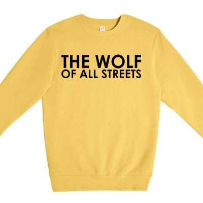 The Wolf of All Streets Classic Logo Premium Crewneck Sweatshirt